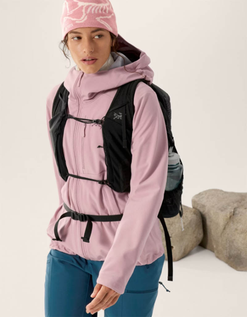 ARC'TERYX 始祖鳥 女 Gamma MX 軟殼外套 幸福粉 X000009456 連帽軟殼外套 彈性