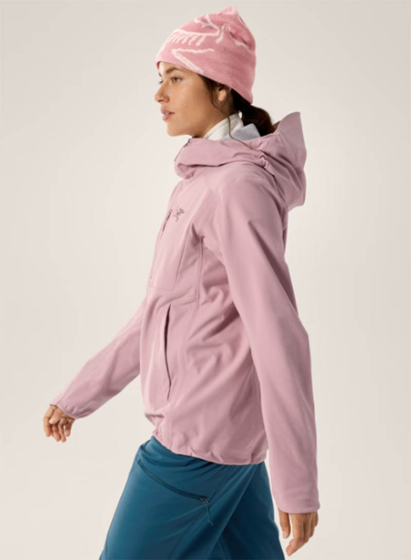 ARC'TERYX 始祖鳥 女 Gamma MX 軟殼外套 幸福粉 X000009456 連帽軟殼外套 彈性