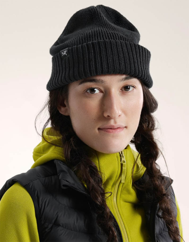 ARC'TERYX 始祖鳥 Mallow 針織毛帽 黑 X000007423 經典毛帽 保暖帽 羊毛帽