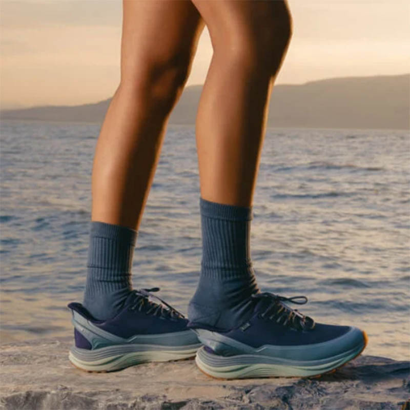 KIZIK 美國 London AT 倫敦 女款休閒鞋 煙燻藍 WLOA2501 懶人鞋 免彎腰綁帶 好穿脫