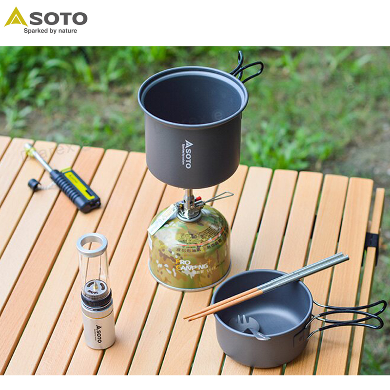 SOTO 輕便套鍋 SOD-510 雙人輕便套鍋/登山鍋具/戶外鍋具/野營野炊鍋具 