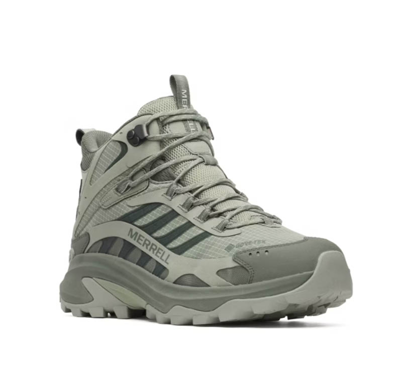 MERRELL 美國 MOAB SPEED 2 MID GTX 男款防水登山健行鞋 鼠尾草綠 ML00003461