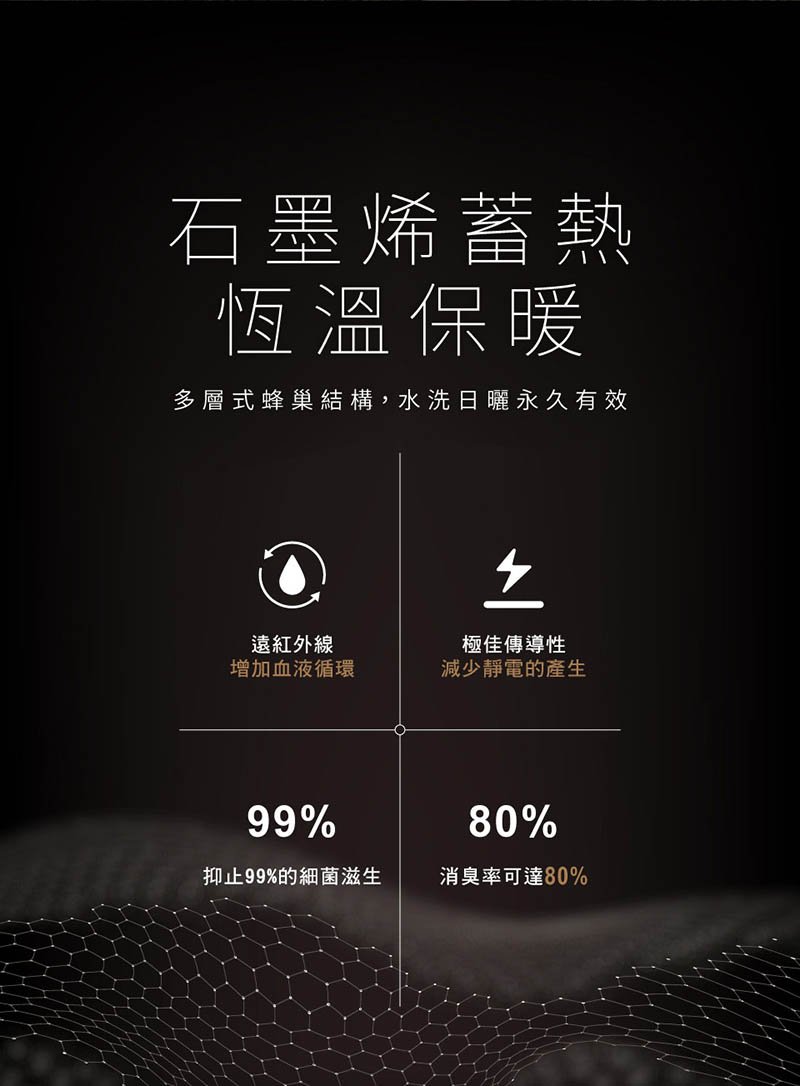 ATUNAS 歐都納 女款石墨烯蓄熱內著長褲 黑 A1UCGZ20W 保暖內著褲 內搭褲