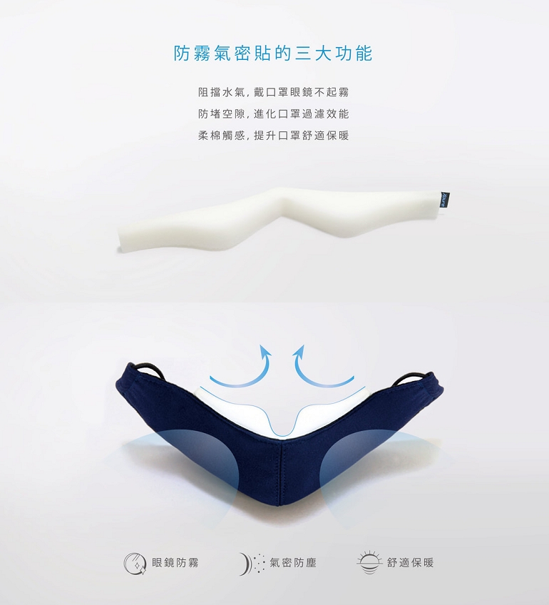 Xpure 淨對流 超值款-防霧氣密貼(3入) XP00-01/口罩 眼鏡起霧 氣密防塵 補充包
