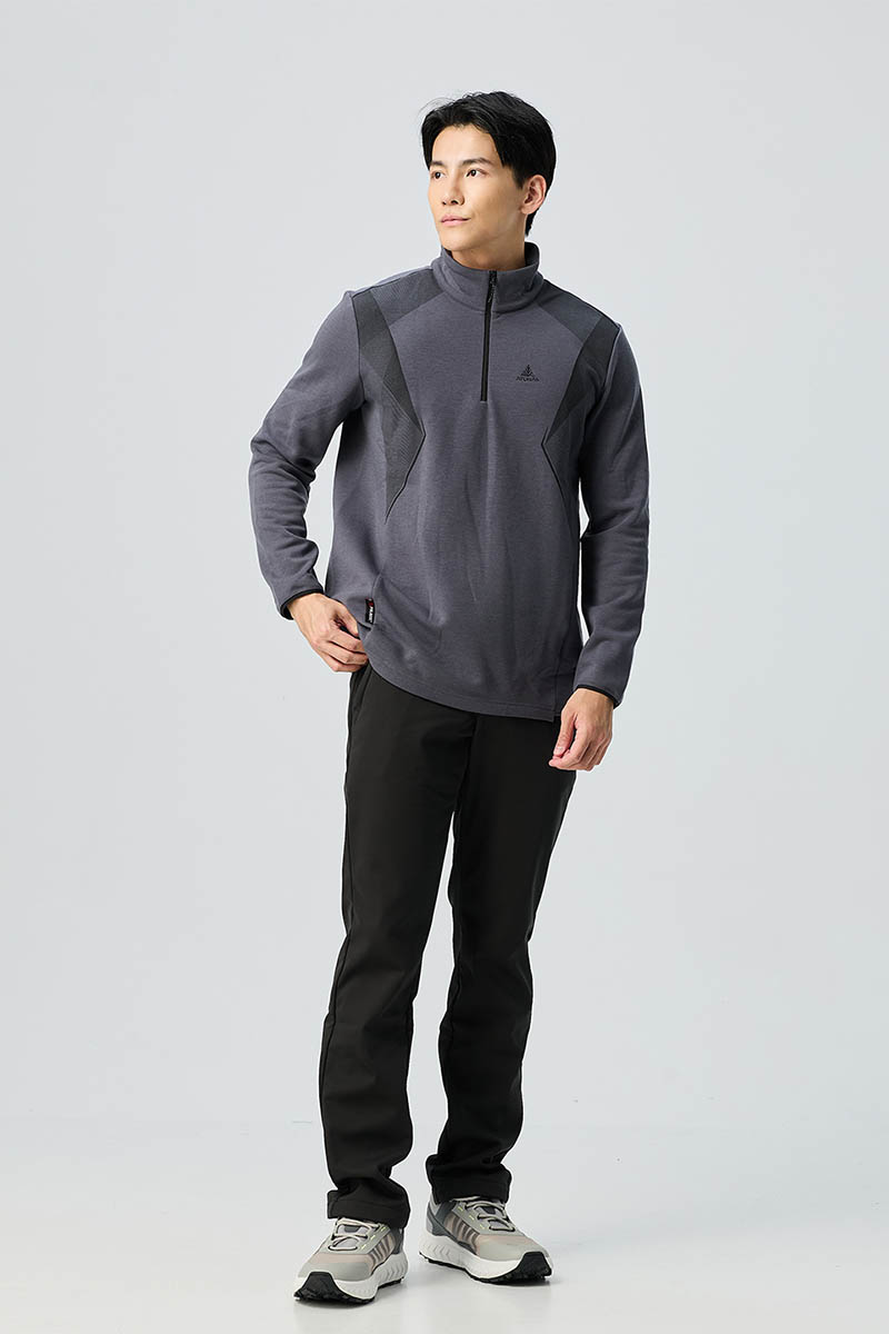 ATUNAS 歐都納 男款POLARTEC THERMAL Pro 保暖拉鍊衫 A1PS2522M 中層衣 刷毛保暖