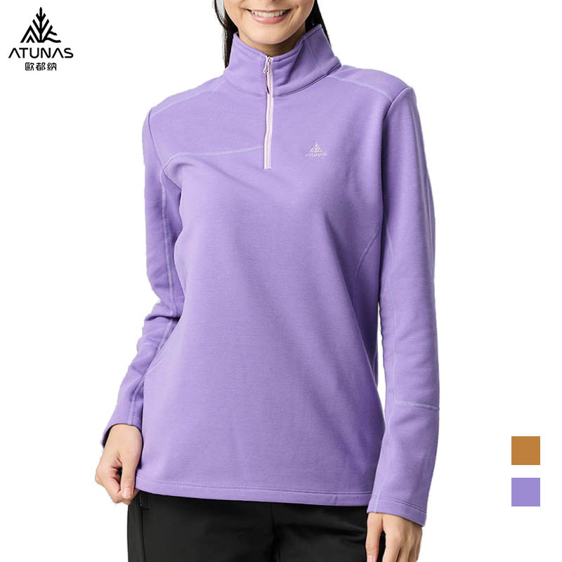 ATUNAS 歐都納 女 POLARTEC THERMAL Pro 保暖拉鍊衫 A1PS2524W 保暖 中層衣