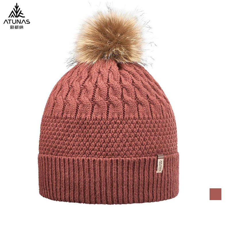 ATUNAS 歐都納 GORE WINDSTOPPER 防風保暖毛帽 焦糖棕 A1AH2304N 毛帽 針織帽