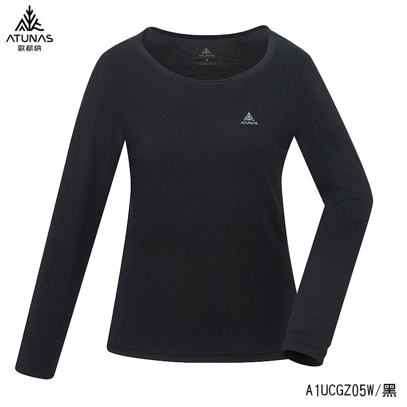 ATUNAS 歐都納 女款石墨烯抑菌蓄熱圓領內著衣 A1UCGZ05W 登山底層衣 保暖上衣