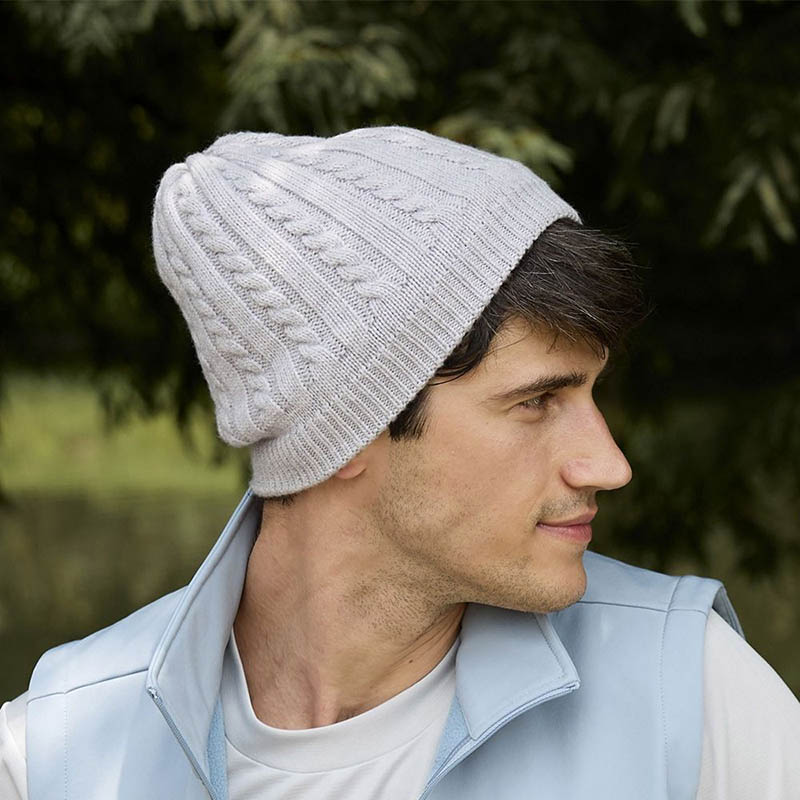 ATUNAS 歐都納 GORE INFINIUM 防風保暖帽 淺灰 A1AH2511N 針織帽 保暖帽 毛帽