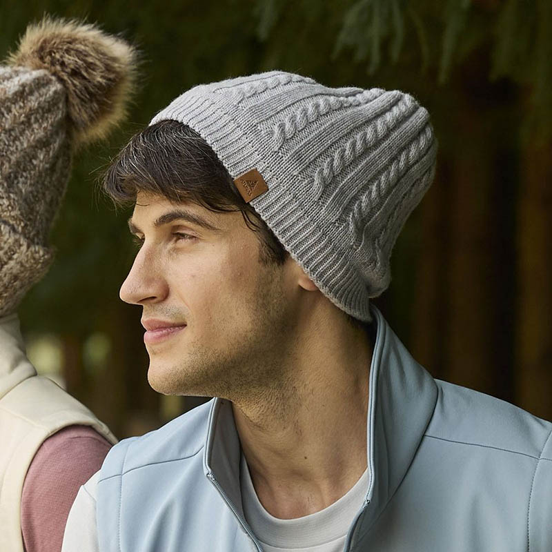 ATUNAS 歐都納 GORE INFINIUM 防風保暖帽 淺灰 A1AH2511N 針織帽 保暖帽 毛帽