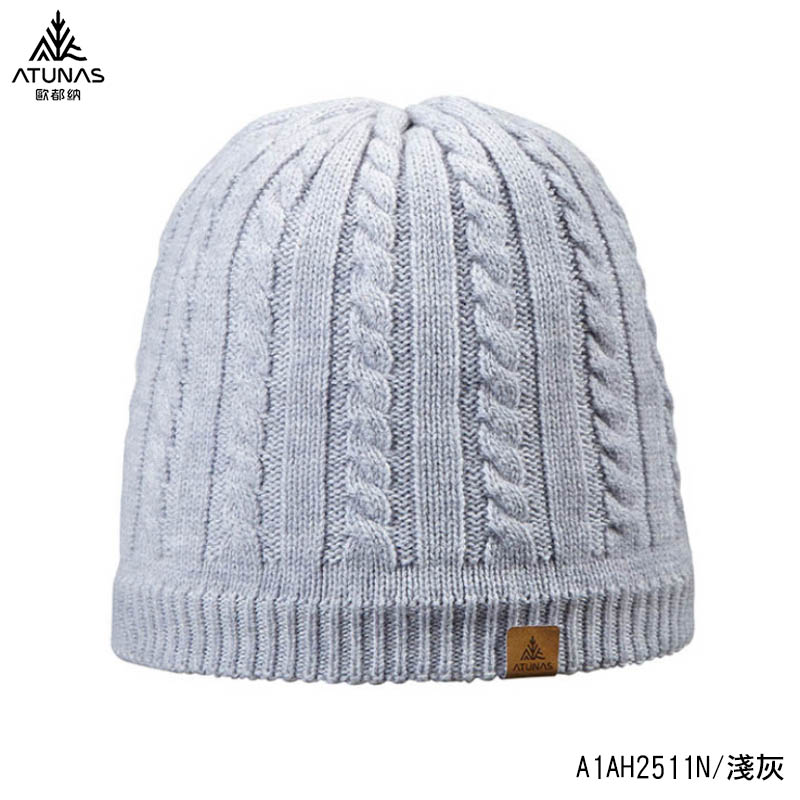ATUNAS 歐都納 GORE INFINIUM 防風保暖帽 淺灰 A1AH2511N 針織帽 保暖帽 毛帽