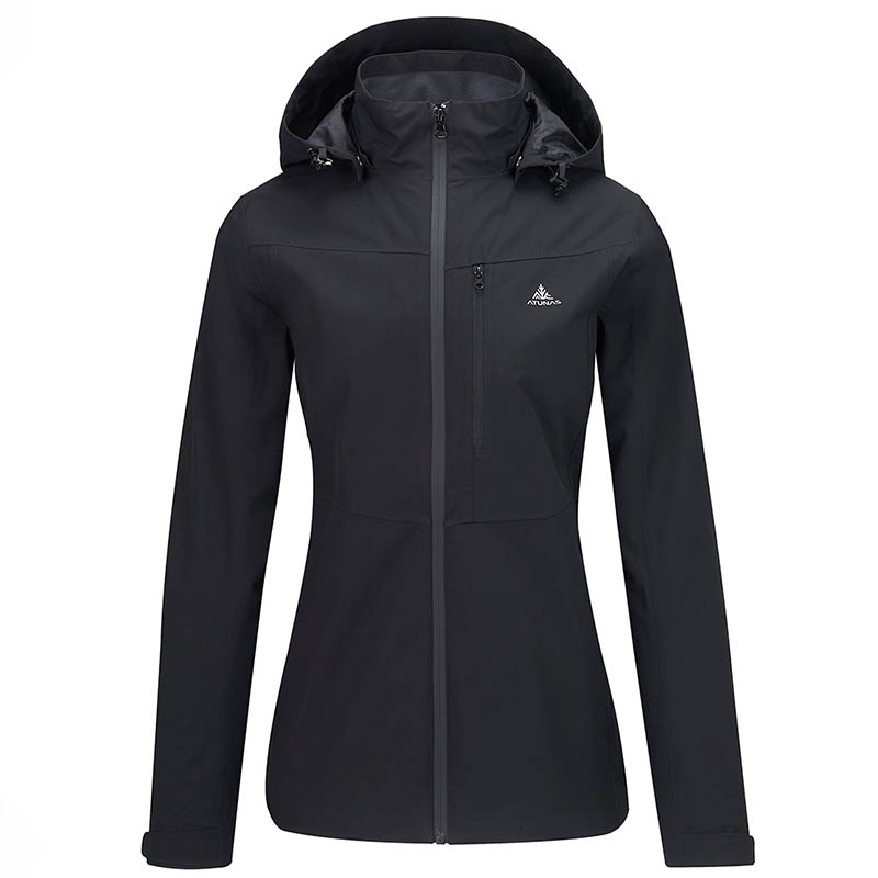 ATUNAS 歐都納 女款防水外套+保暖羽絨二件式外套 黑 A1GA2534W 防風 透氣 羽絨保暖 禦寒