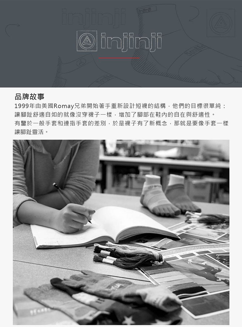 injinji 美國 Trail野跑避震吸排五趾短襪 NAA3657 NAA3695