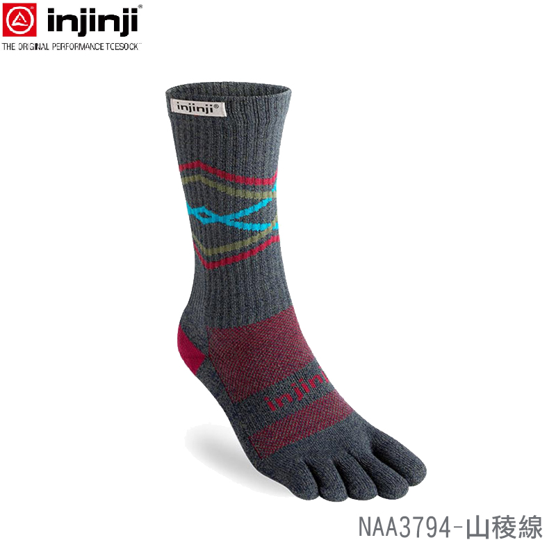 injinji 美國 Trail野跑避震吸排五趾中筒襪 多色 鐵人襪 NAA3794 NAA3795 NAA3753
