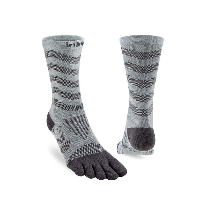 injinji 女款 Ultra Run終極系列五趾中筒襪 石板灰 WAA6894 馬拉松襪 運動襪 跑步襪