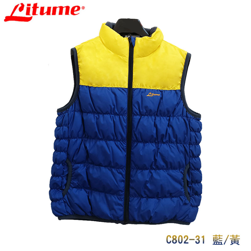 Litume 意都美 兒童羽毛背心 C802 兩色 兒童羽絨背心 防風 保暖背心 透氣 質輕 