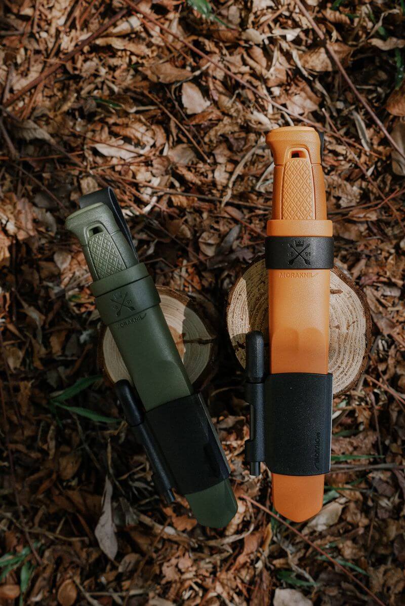 MORAKNIV 瑞典 Kansbol 不鏽鋼直刀(含求生配件) 焰橘 13913 野外求生 生火 登山野營