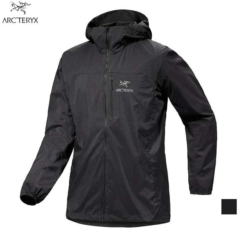 ARC'TERYX 始祖鳥 男 Squamish Hoody 連帽風衣外套 黑 X000007411 登山夾克