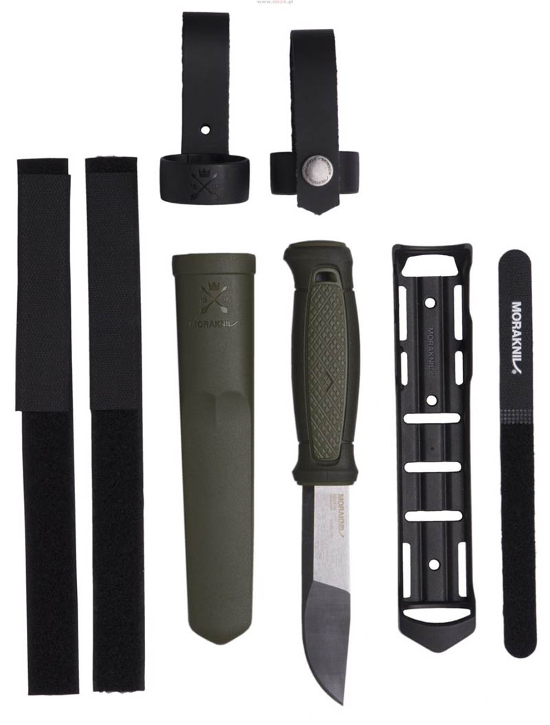 MORAKNIV 瑞典 Kansbol 不鏽鋼直刀/戶外刀 Multi-Mount 軍綠 12645