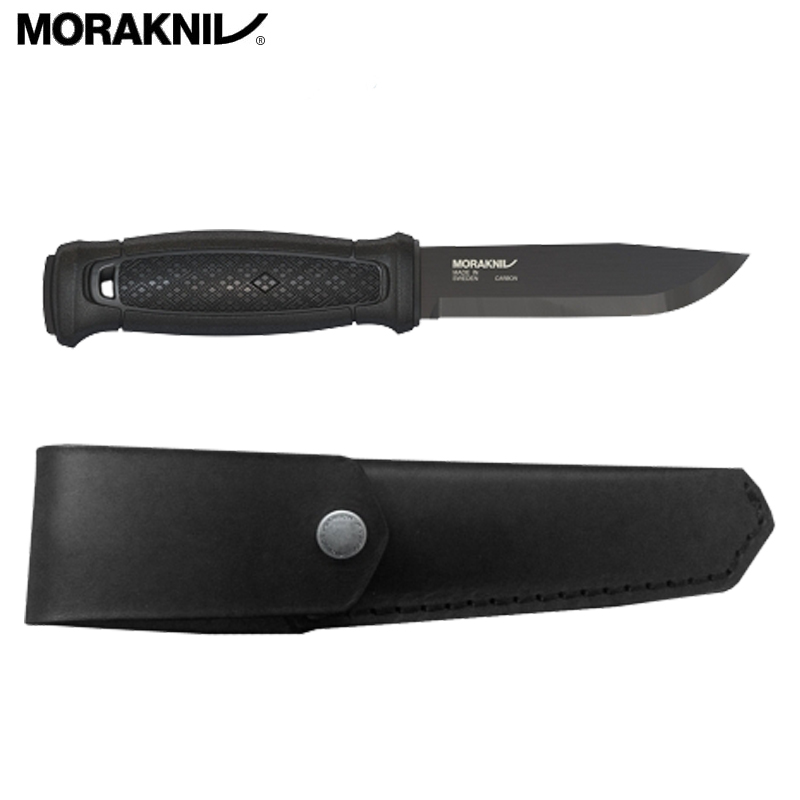 MORAKNIV 瑞典 全龍骨直刀-黑(皮革護套) 13100 黑 Garberg Black 不鏽鋼直刀 莫拉刀