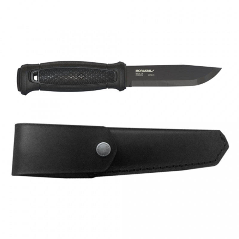 MORAKNIV 瑞典 全龍骨直刀-黑(皮革護套) 13100 黑 Garberg Black 不鏽鋼直刀 莫拉刀