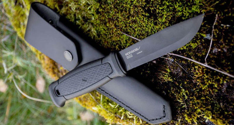 MORAKNIV 瑞典 全龍骨直刀-黑(皮革護套) 13100 黑 Garberg Black 不鏽鋼直刀 莫拉刀