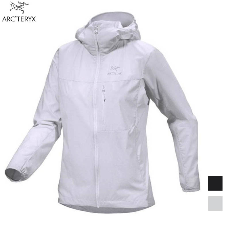 ARC'TERYX 始祖鳥 女 Squamish 連帽風衣外套 黑 空氣灰 X000006946 登山夾克