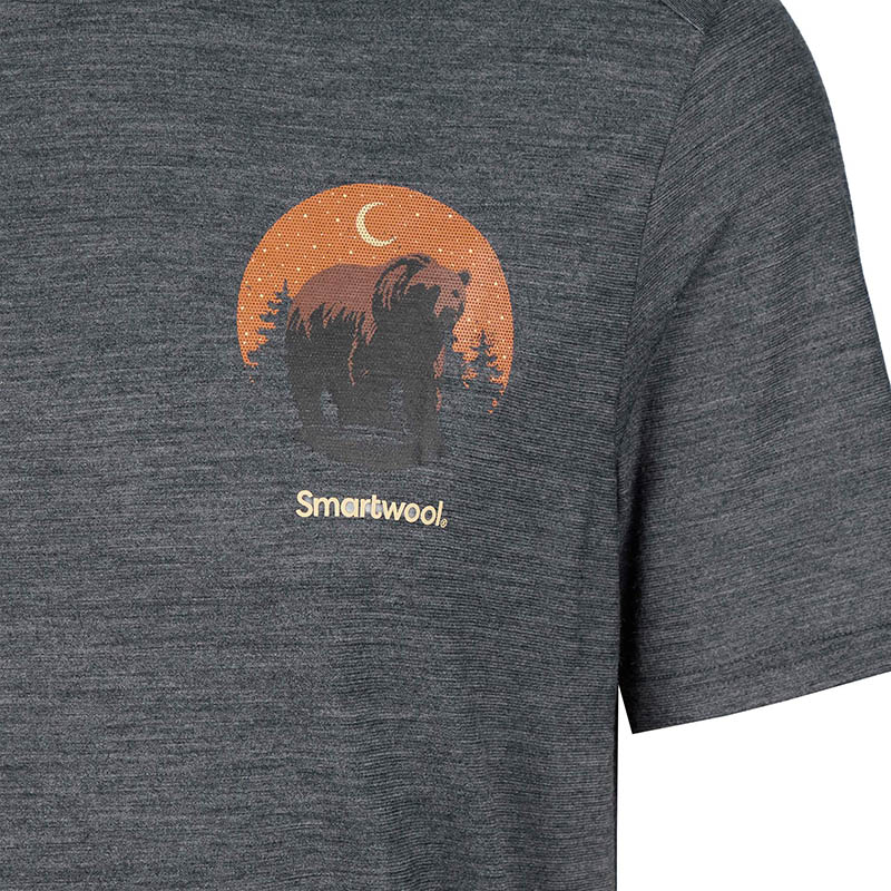 SmartWool 美國 男 塗鴉短Tee/月夜熊 炭黑 暮藍 短袖T-shirt 短袖上衣 SW003257