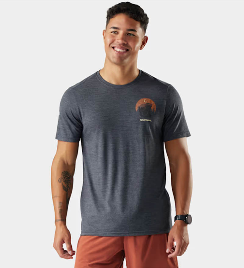 SmartWool 美國 男 塗鴉短Tee/月夜熊 炭黑 暮藍 短袖T-shirt 短袖上衣 SW003257