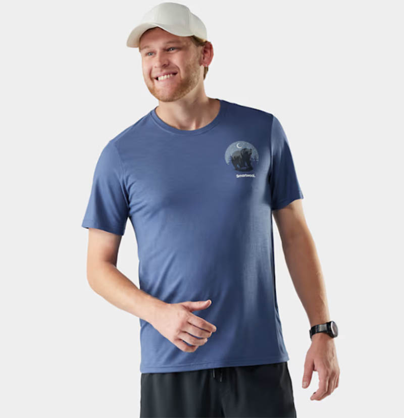 SmartWool 美國 男 塗鴉短Tee/月夜熊 炭黑 暮藍 短袖T-shirt 短袖上衣 SW003257