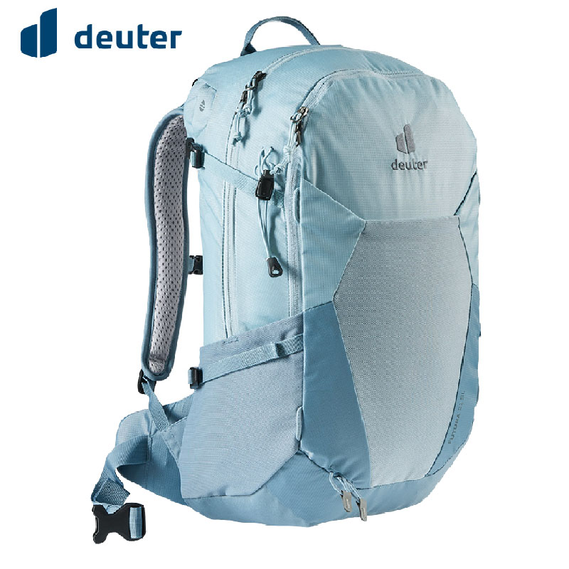 Deuter 德國 FUTURA 透氣網架背包 21SL 水藍 森林綠 登山/健行/旅遊 3400021