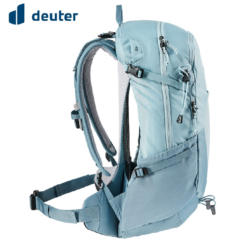 Deuter 德國 FUTURA 透氣網架背包 21SL 水藍 森林綠 登山/健行/旅遊 3400021