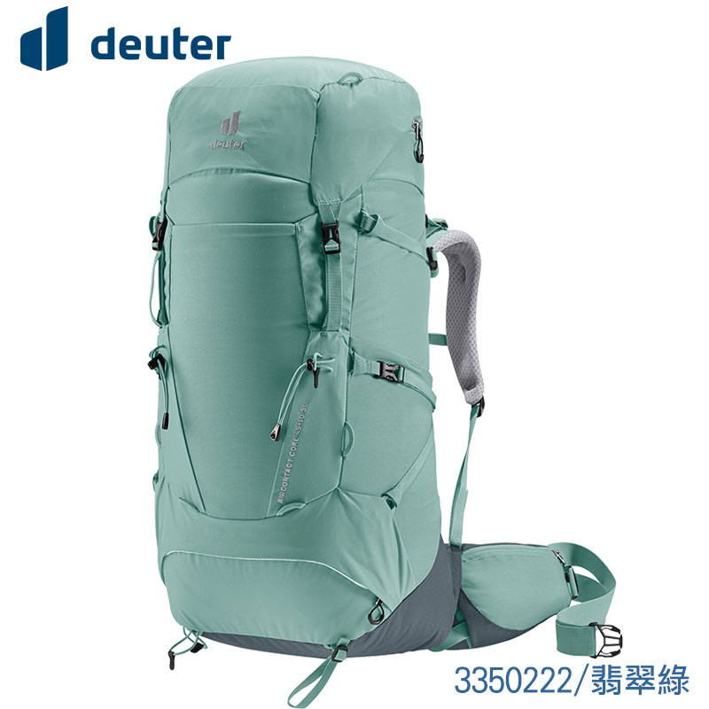 Deuter 德國 AIRCONTACT CORE 45+10SL 拔熱式登山背包 翡翠綠 戶外背包 3350222
