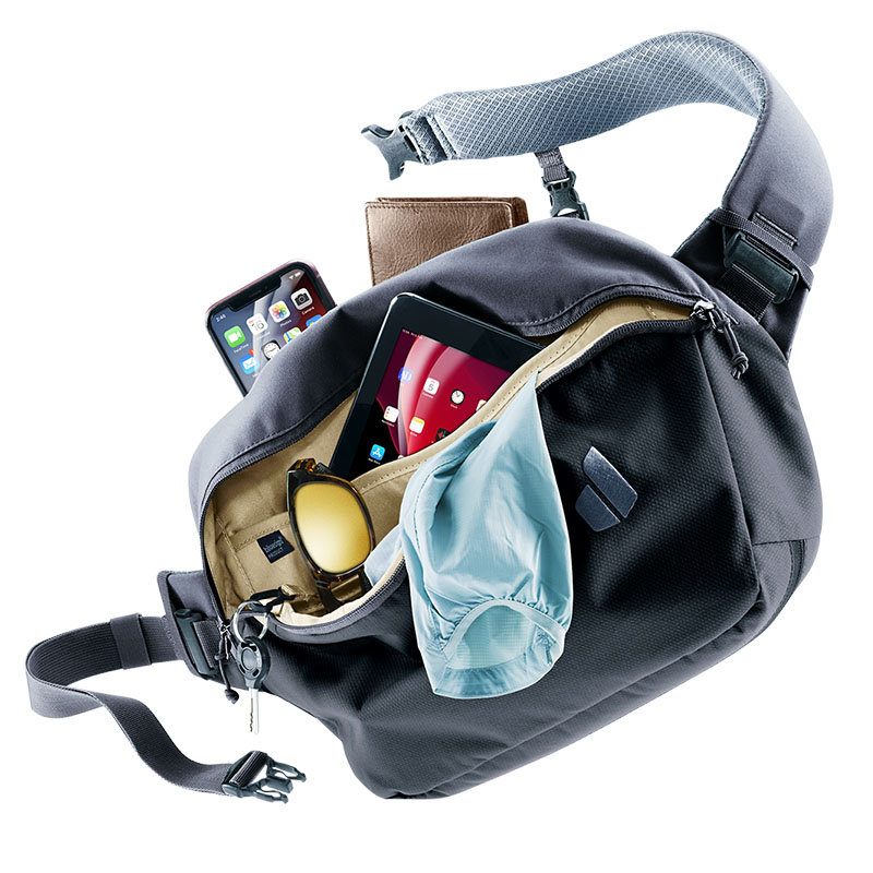 Deuter 德國 Stroof 斜背包 黑 8L 肩背包 休閒背包 3800125