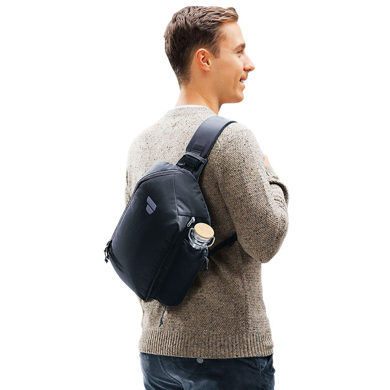 Deuter 德國 Stroof 斜背包 黑 8L 肩背包 休閒背包 3800125