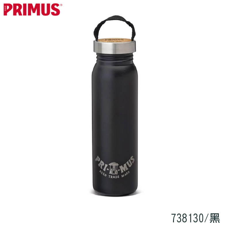 Primus 瑞典 Klunken 130週年紀念款水瓶 700ml 738120 原色鋼 738130 黑 環保水瓶