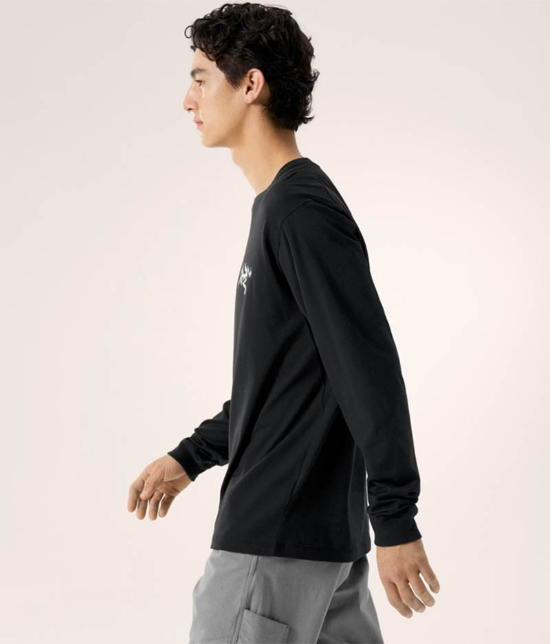 ARC'TERYX 始祖鳥 男 Kragg SL Tile 長袖T恤 X000009537 黑/絹絲白 圓領長袖上衣