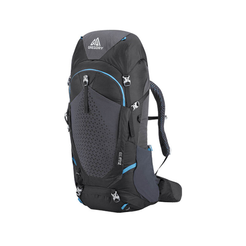 GREGORY 美國 ZULU 55 專業登山背包 55L 男款戶外登山包 臭氧黑 M/L GG111592-7416