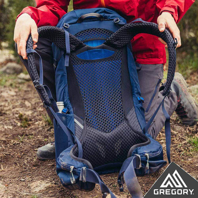 GREGORY 美國 ZULU 55 專業登山背包 55L 男款戶外登山包 臭氧黑 M/L GG111592-7416