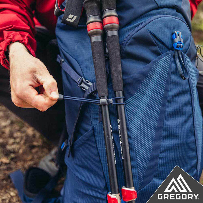 GREGORY 美國 ZULU 55 專業登山背包 55L 男款戶外登山包 臭氧黑 M/L GG111592-7416