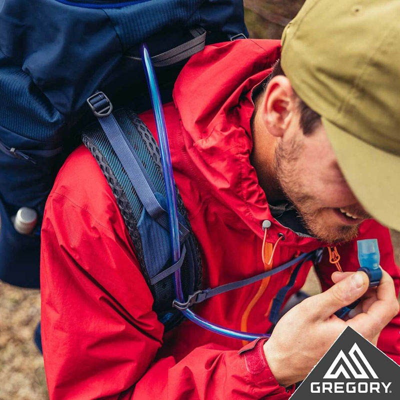 GREGORY 美國 ZULU 55 專業登山背包 55L 男款戶外登山包 臭氧黑 M/L GG111592-7416