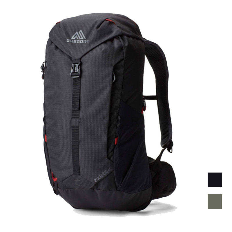 GREGORY ZULU LT 28 多功能登山背包 28L 火山黑 牧草綠 登山包 透氣網背包 GG149317