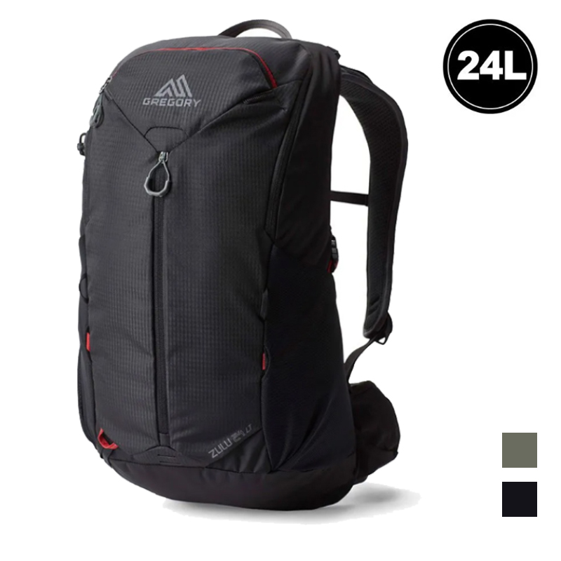GREGORY 美國 ZULU LT 24L 多功能登山背包 牧草綠 火山黑 輕量 透氣網背包 登山 GG149316