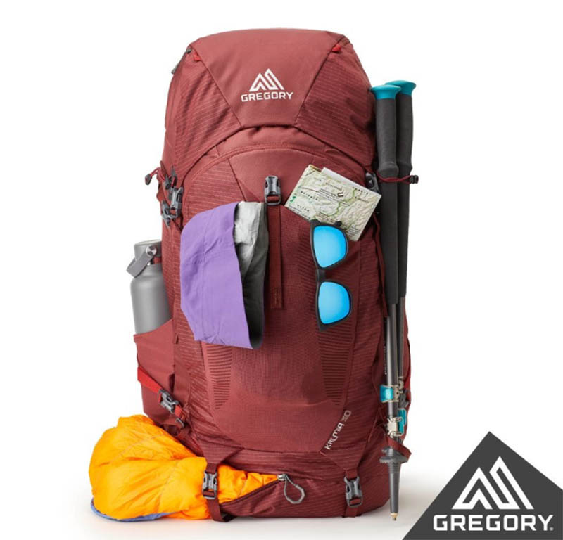GREGORY 美國 KALMIA 50 女款 專業登山背包 50L 波爾多紅 二分灰 戶外百岳背包 GG137241
