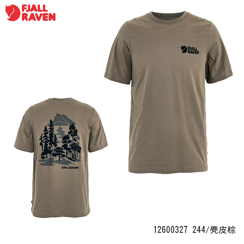 Fjallraven 北極狐 Swedish Forest 男短袖T恤 多色 12600327 有機棉T