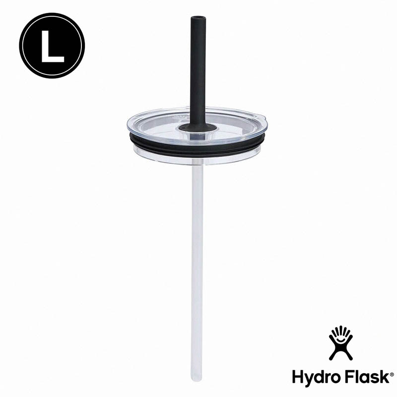 Hydro Flask 吸管型杯蓋 M L 時尚黑 無色 防止液體濺出 方便飲用