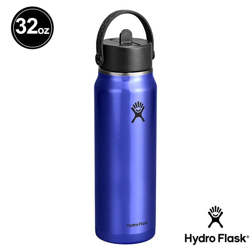 Hydro Flask 美國 32oz/946ml 寬口吸管輕量真空保溫瓶 兩色 HFLW32LWFS