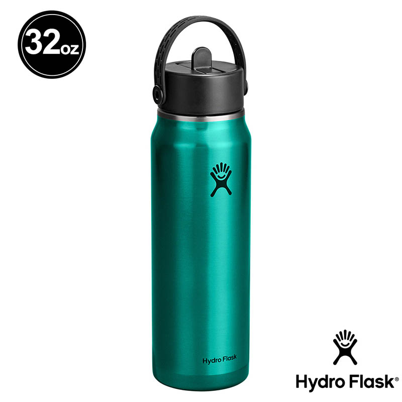 Hydro Flask 美國 32oz/946ml 寬口吸管輕量真空保溫瓶 兩色 HFLW32LWFS
