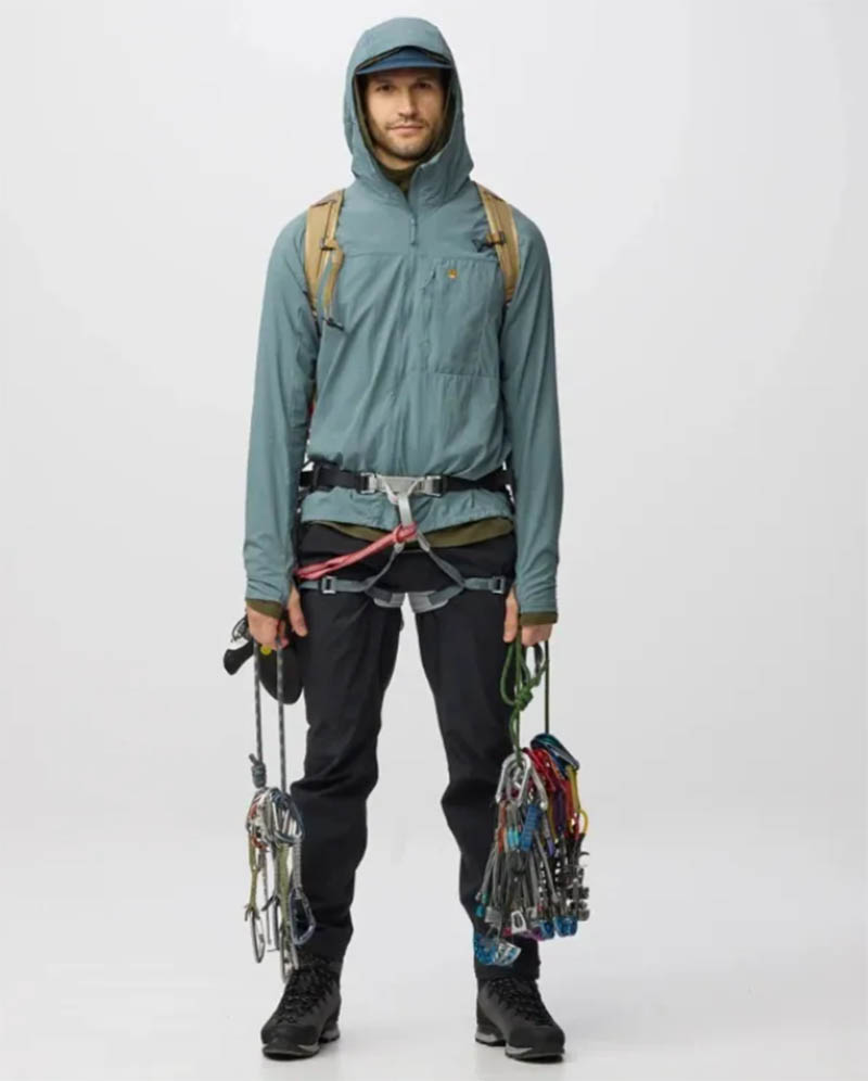 Fjallraven 北極狐 Bergtagen Windshell 男夾克 黑 雨雲藍 12500171 連帽外套