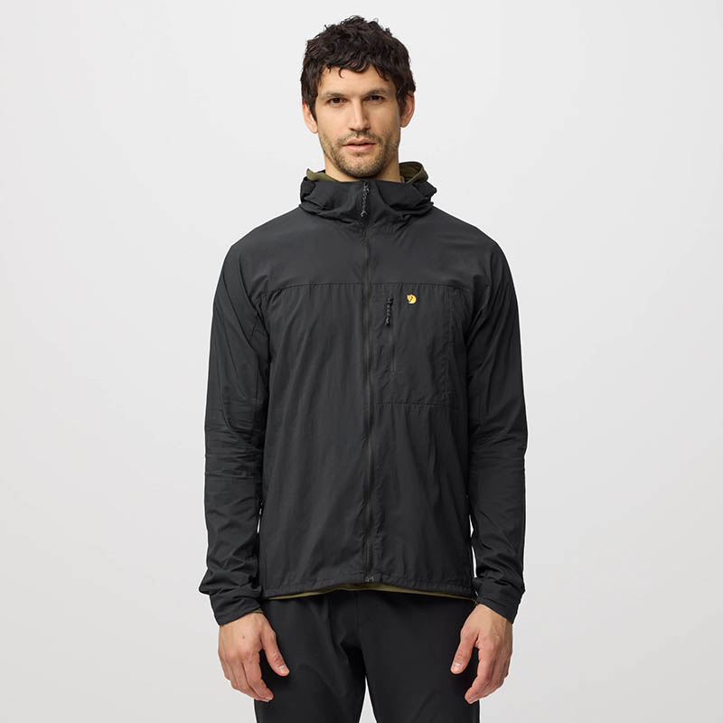 Fjallraven 北極狐 Bergtagen Windshell 男夾克 黑 雨雲藍 12500171 連帽外套